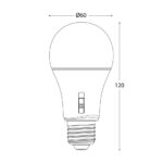 Lampadina LED con attacco E27 11W 1100lm 3000K-4000K-6500K - Fumagalli - immagine 2