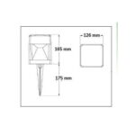 Paletto Elisa spike in resina a terra 7W 920lm 3000K-4000K-6500K 1xGX53 con diffusore in polimetilmetacrilato  - Fumagalli - immagine 2