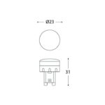 Lampadina LED con attacco G9 1,7W 150lm 3000K - Fumagalli - immagine 2