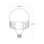 Lampadina LED con attacco E27 60W 3000K - Fumagalli - immagine 2