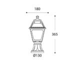 Lampada da terra Mikrolot/mary corpo in resina con diffusore trasparente 1xE27 - Fumagalli - immagine 2