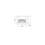 Applique Lorenza 190 in resina 7,5W 790lm 2700K-4000K-6500K con diffusore in polimetilmetacrilato  - Fumagalli - immagine 2