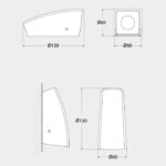 Applique Mamete square a parete in resina 1,7W 170lm 4000K 1xG9 con diffusore in plastica - Fumagalli - immagine 2
