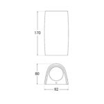 Applique Marta 90 1l a parete in resina 3,5W 366lm 2700K-4000K-6500K 1xGU10 con diffusore in plastica - Fumagalli - immagine 2