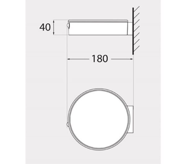 Applique solare Fortunato a parete in resina - Fumagalli - immagine 2