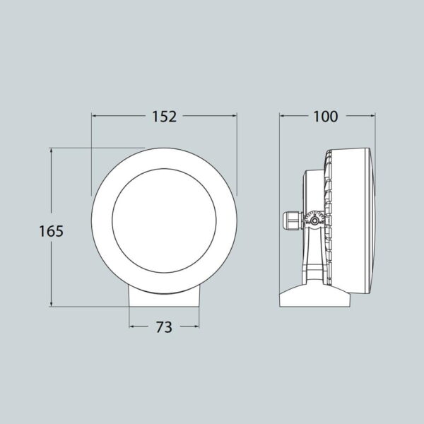 Applique Tommy a parete in resina 7W 920lm 3000K-4000K-6500K con diffusore in plastica - Fumagalli - immagine 2