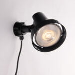 Faretto per esterno Grubb E27 con picchetto da giardino lampada inclusa 15W - Intec