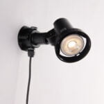 Faretto per esterno Grubb E27 con picchetto da giardino lampada inclusa - Intec