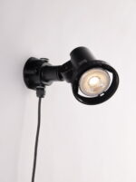 Faretto per esterno Grubb E27 con picchetto da giardino lampada inclusa - Intec