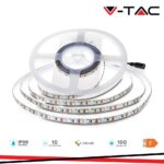 Bobina 10m striscia LED 120LED/m 7.5W/m 750lm/m 120° IP65 - V-tac