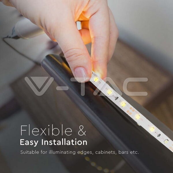 Bobina 5m striscia LED 60LED/m 4.2W/m 420lm/m 120° IP20 - V-tac - immagine 4