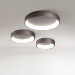 plafoniere led a soffitto rotonde colore caffè