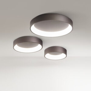 plafoniere led a soffitto rotonde colore caffè