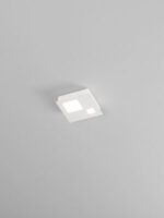 plafoniera led a soffitto quadrata colore bianco piccola