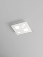 plafoniera led a soffitto quadrata colore bianco media