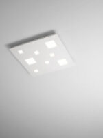 plafoniera led a soffitto quadrata colore bianco grande