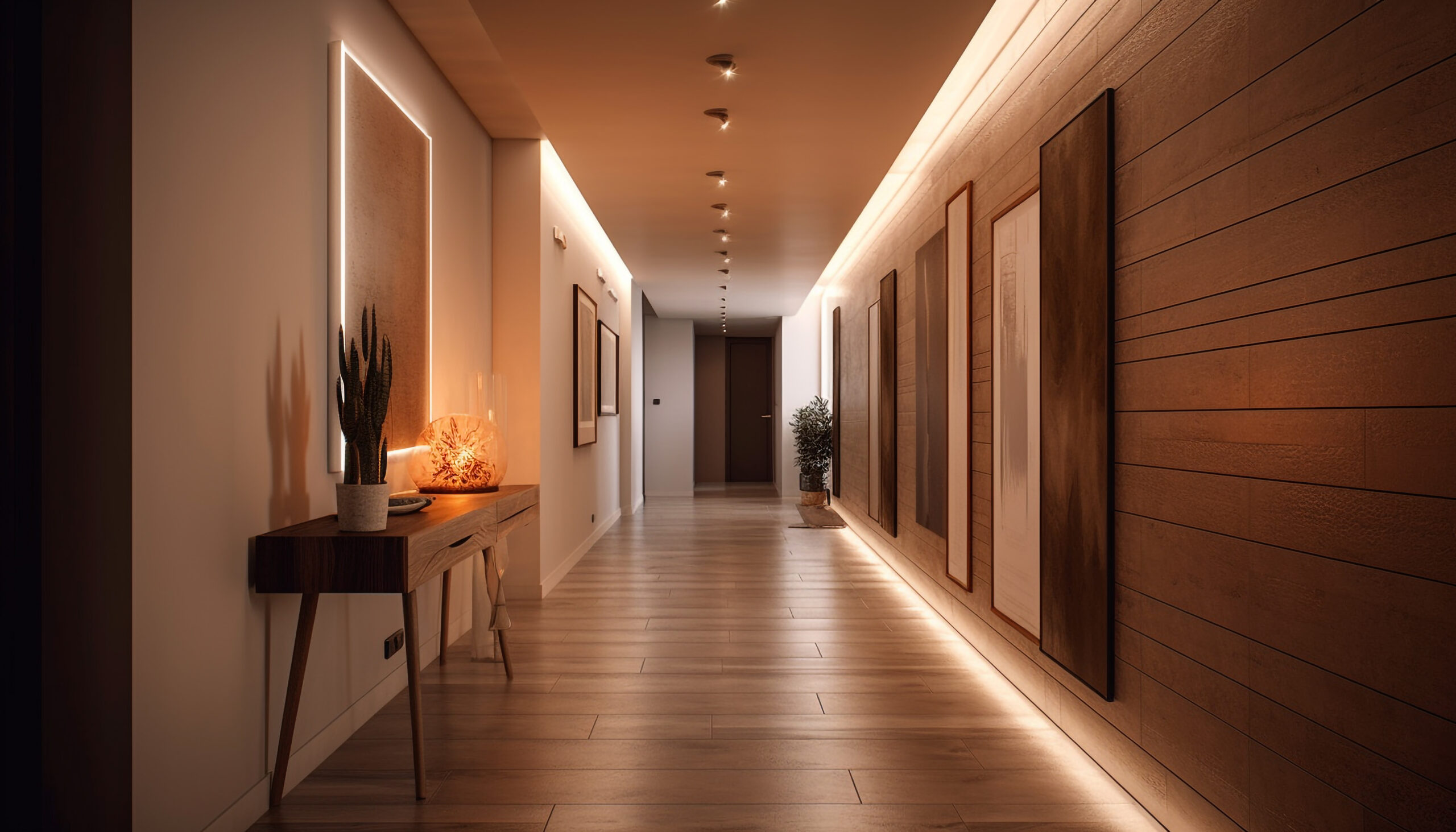 esempio di illuminazione a led per corridoio bonus mobili 2025