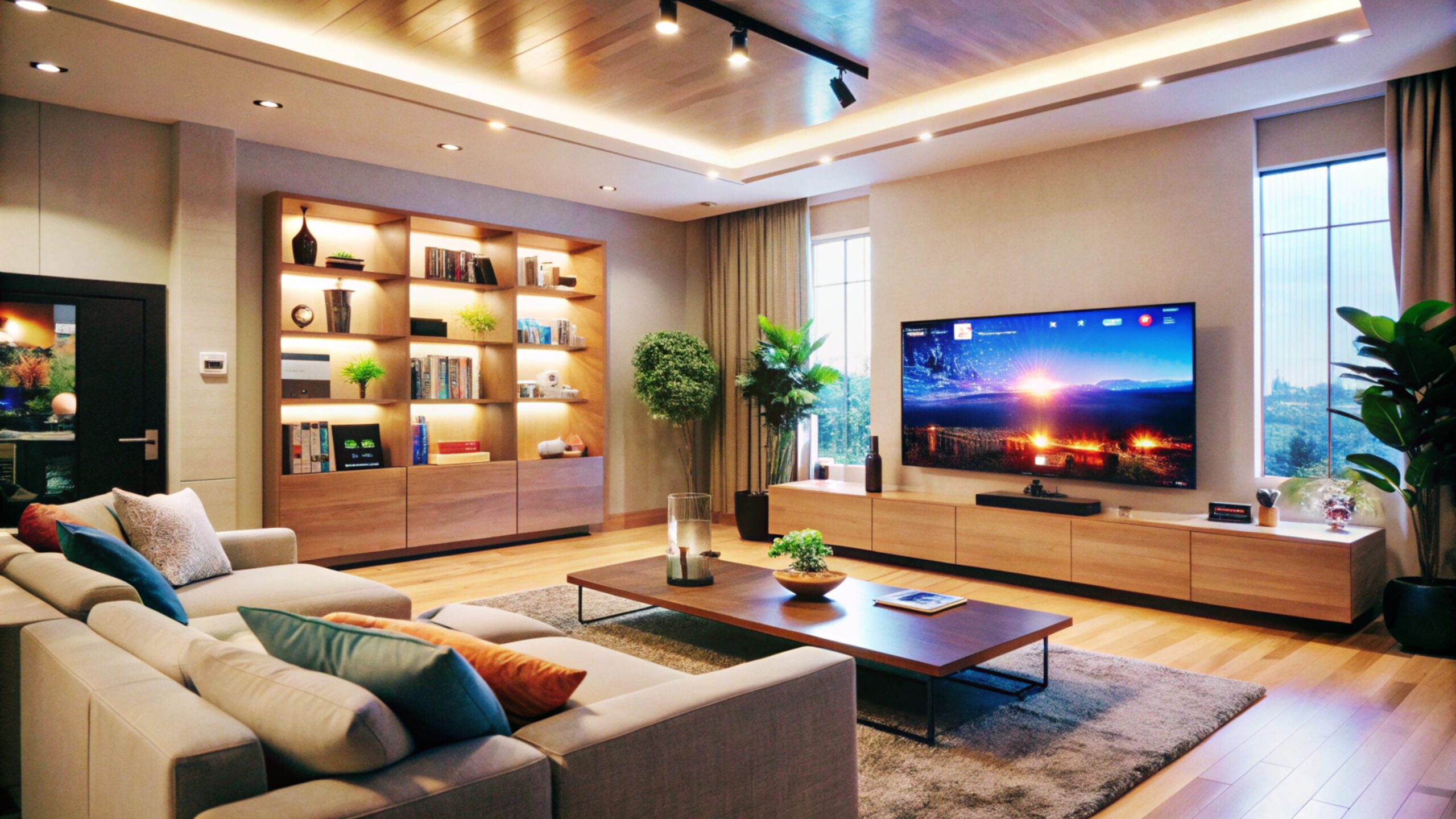 soggiorno illuminato con luci a led bonus mobili 2025