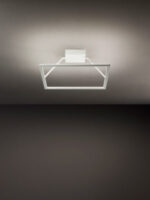 plafoniera led a soffitto quadrata colore bianco