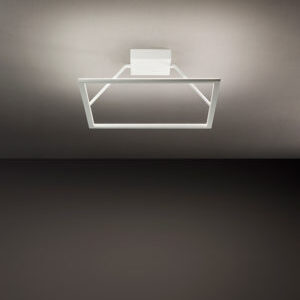 plafoniera led a soffitto quadrata colore bianco