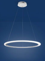 lampadario strisce led a sospensione a soffitto rotondo ad anello