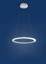 lampadario strisce led a sospensione a soffitto rotondo ad anello