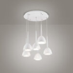 Morelight Bell Lampadario Led Moderno a Campana Affralux 5 pezzi