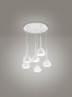 Morelight Bell Lampadario Led Moderno a Campana Affralux 5 pezzi