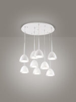 Morelight Bell Lampadario Led Moderno a Campana Affralux 9 pezzi