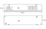 dimensioni alimentatore led 12V 24V 100W ledco