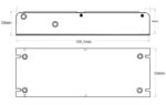 disegno tecnico descrizione dimensioni alimentatore led tr12200 ledco 12V 200W