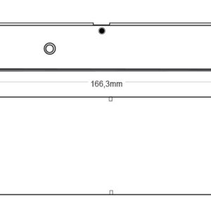 disegno tecnico descrizione dimensioni alimentatore led tr12200 ledco 12V 200W