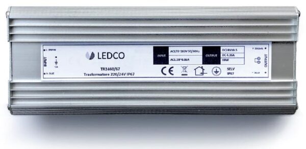 alimentatore led per luci led esterno 60W 24V