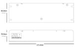 disegno tecnico descrizione dimensioni alimentatore led 48vdc 200W ledco