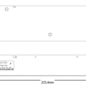 disegno tecnico descrizione dimensioni alimentatore led 48vdc 200W ledco
