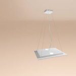 lampadario led a soffitto quadrata colore bianco