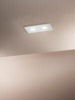 Flet Plafoniere Led Soffitto Quadrata Rettangolare quadrata colore bianco grande alluminio
