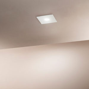 plafoniera led a soffitto piccola bianca alluminio