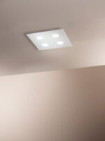 plafoniera led a soffitto quadrata colore bianco