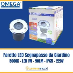 Faretto led segna passo da giardino