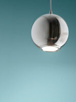 bol lampadario led moderno a sospensione in alluminio cromato a forma di palla 1 pezzi