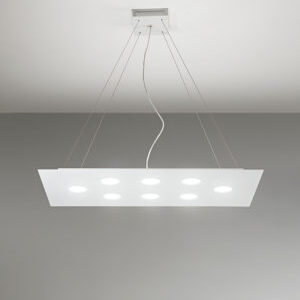 lampadario led a soffitto rettangolare colore bianco grande