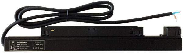 trasformatore led 48v 200W a scomparsa per binario magnetico ledco 48200mg/ne colore nero