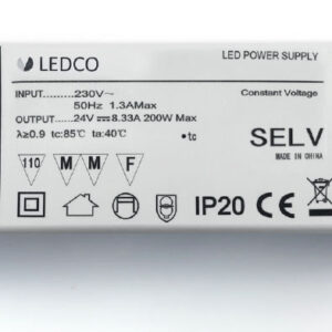 ALIMENTATORE CLASSE II 200W 24V LEDCO