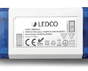 ledco alimentatore led 24W 24V uso interno