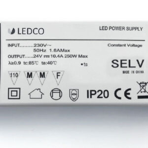 ALIMENTATORE LED 250w 24v CLASSE II LEDCO