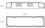 disegno tecnico alimentatore led tr24250/cl2 ledco