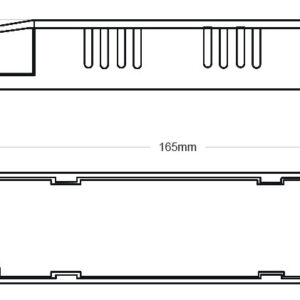 alimentatore ledco 24V 80W disegno tecnico