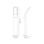 DIMENSIONI PALETTO SAIL LED INTEC