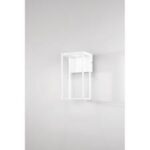 Applique LED GRIS da esterno in alluminio bianco o nero 12W IP54 3000/4000K 1390lm LED COB UGR<19 - Intec - immagine 2